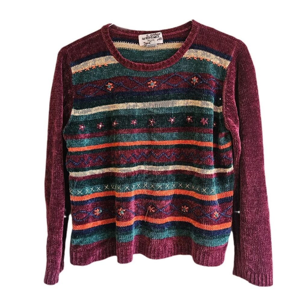 90s cottagecore indie embroidered sweater